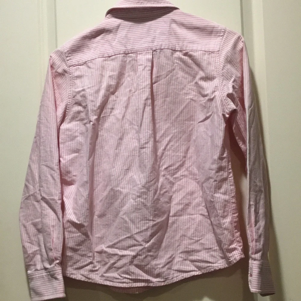 E-Land boys striped Button Down Collar long sleeves shirt size? EU 160/85 pink